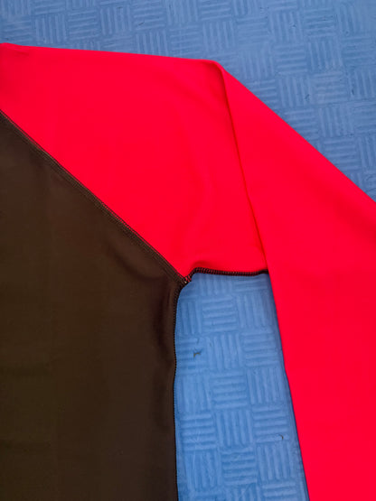 Long Sleeve Rash Gaurds - Black w. Pink Sleeves