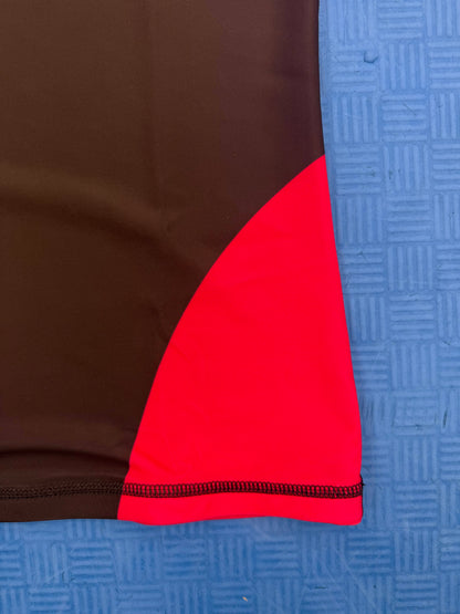 Long Sleeve Rash Gaurds - Black w. Pink Sleeves